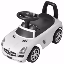 Automobile a Spinta Mercedes Benz Bianca Cavalcabile Bambinicod mxl 80676 - Vista aggiuntiva 2