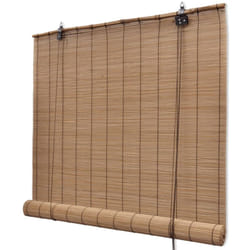 Tende a Rullo in Bambù Marrone 120x160 cm Vidaxl 49142