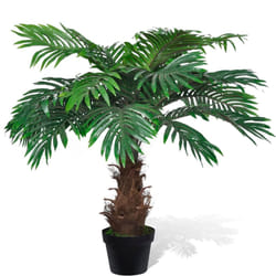Palma Cycus Artificiale Realistica con Vaso 80 cm cod mxl 120859