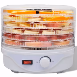 Essiccatore Alimentare con 6 Vassoi Impilabili (Rotondo)cod mxl 72958