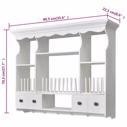 VidaXL 241372 credenza e mobile per stanza da pranzo - Vista aggiuntiva 8