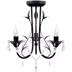 Questo lampadario di metallo con decorazioni di cristallo è adatto per uso sia domestico che commerciale. Questo lampadario i ...