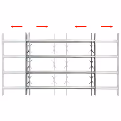 Grate per Finestre Regolabili 4 Barre Trasversali 500-650 mmcod mxl 83074 - Vista aggiuntiva 2