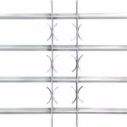Grate per Finestre Regolabili 4 Barre Trasversali 500-650 mmcod mxl 83074 - Vista aggiuntiva 3