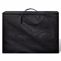 Lettino Pieghevole da Massaggio Nero 4 Zone con Telaio Legnocod mxl 127427 - Vista aggiuntiva 3