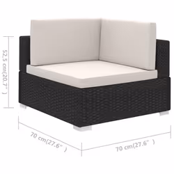 VidaXL 41257 set mobili da esterno - Vista aggiuntiva 8