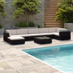 Questo set di divani in rattan è una combinazione perfetta di stile e funzionalità. Sarà il punto forte del vostro giardino o ...
