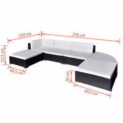 VidaXL 41273 set mobili da esterno - Vista aggiuntiva 4