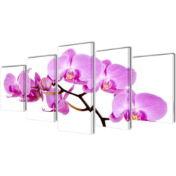 Vidaxl - 5 pz Set Stampa su Tela da Muro Orchidèa 100 x 50 cm