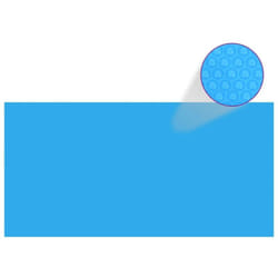 Vidaxl - Telo Copripiscina Solare Copertura Rettangolare pe 549 x 274 cm Blu