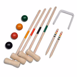 Set Gioco Croquet di legno per 4 giocatori cod mxl 120878 - Vista aggiuntiva 2