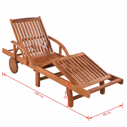 VidaXL 41446 sedia da esterno Salone Seduta imbottita Legno di acacia - Vista aggiuntiva 7