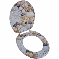 Design: Ghiaia Dimensioni sedile: 43,7 x 37,8 cm (L x P) Dimensioni coperchio: 42,5 x 35,8 cm (L x P) Altezza totale: 5 cm Di ...