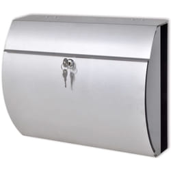 Cassetta della posta in acciaio inossidabile 37,5 x 13 x 31 cm Vidaxl 98665