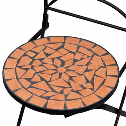 VidaXL 41529 sedia da esterno Terrazzo Ceramica, Caldaie Terracotta - Vista aggiuntiva 5