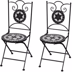 Questo set di sedie con mosaico sarà un accessorio decorativo per il tuo giardino o balcone. Sarà un piacere passare del temp ...
