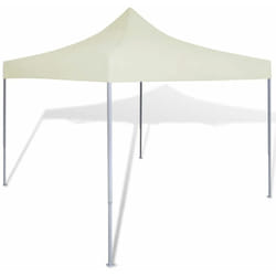 Tenda Pieghevole 3 x 3 m in Tessuto Resistente Gazebo Giardino vari colori colore : Crema