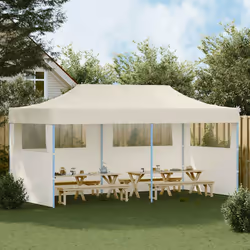 vidaXL Tenda per Feste Pop-Up Pieghevole Crema 3 x 6 m - Vista aggiuntiva 3