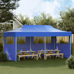 vidaXL Tenda per Feste Pop-up Pieghevole Blu 3 x 6 m - Vista aggiuntiva 3