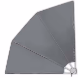 vidaXL Tenda Laterale per Balcone Pieghevole Grigio 210x210 cm - Vista aggiuntiva 2