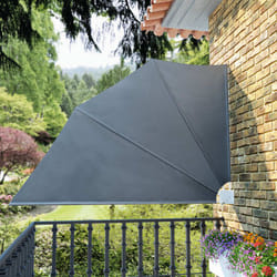 Tenda Laterale per Balcone Pieghevole Grigia 160x240 cm Vidaxl