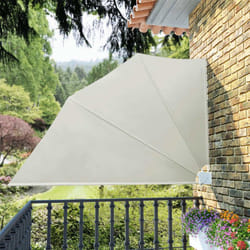 Tenda Laterale per Balcone Pieghevole Crema 160x240 cm Vidaxl