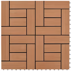Questo set di piastrelle per pavimenti, con le dimensioni individuali di 30 x 30 cm, include 11 pezzi e copre una superficie ...