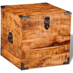 Vidaxl - Cassapanca di Stoccaggio a Cubo in Legno Ruvido di Mango 440416
