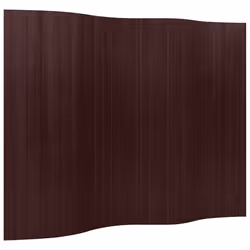 vidaXL Pannello Divisore per la Stanza Bambù Marrone Scuro 250x165 cm - Vista aggiuntiva 2