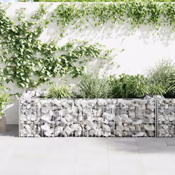 vidaXL Gabbione Fioriera in Acciaio Zincato 180x90x50 cm - Vista aggiuntiva 3