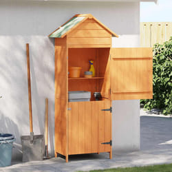 vidaXL Armadietto da Giardino Marrone 42,5x64x190 cm