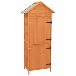 vidaXL Armadietto da Giardino Marrone 42,5x64x190 cm - Vista aggiuntiva 2