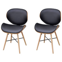 2 pz Sedie da Pranzo, Sedie da Cucina Moderne in Legno Curvato e Similpelle Vidaxl