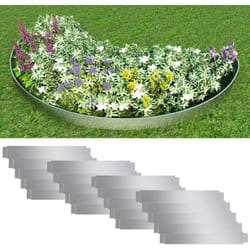 Vidaxl - Set 20 pz Bordo Prato Flessibile in Acciaio Zincato 100 x 14 cm