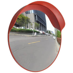 Specchio per Traffico Convesso Plastica pc Arancione 60 cm Vidaxl 47063