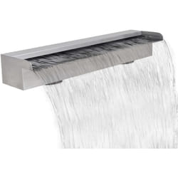Fontana a Cascata per Giardino Rettangolare Acciaio Inox 60 cm vidaXL 4319