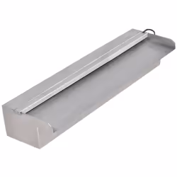 Cascata per Laghetto Rettangolare con LED in Acciaio Inox 45 cmcod mxl 126215 - Vista aggiuntiva 2