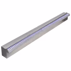 vidaXL Cascata per Laghetto Rettangolare con LED in Acciaio Inox 90 cm - Vista aggiuntiva 2