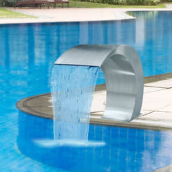 Fontana per Piscina in Acciaio Inox 30x60x45 cm Design moderno vari modelli modelli : senza led