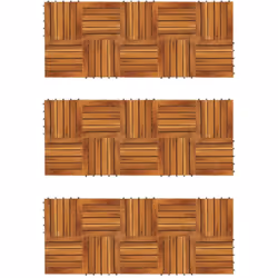 Questo set di 30 piastrelle per decking in legno duro è perfetto per adornare superfici o passaggi nel vostro giardino, sulla ...