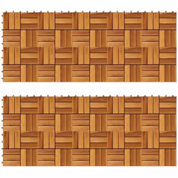 Questo set di 20 piastrelle per decking in legno duro è perfetto per adornare superfici o passaggi nel vostro giardino, sulla ...