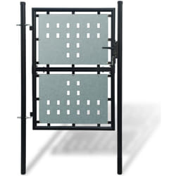 Cancello per Recinzione Singolo Nero 100 x 225 cm Vidaxl 7328