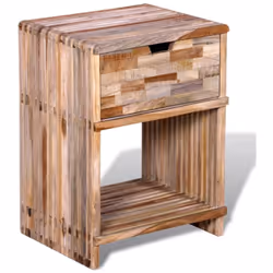 Questo comodino vintage in legno non è solo elegante, ma anche molto pratico grazie al suo ampio cassetto portaoggetti e al r ...