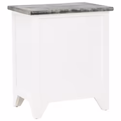 VidaXL 242041 comodino Grigio, Bianco - Vista aggiuntiva 6
