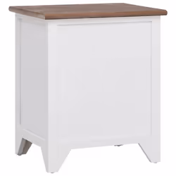 VidaXL 242042 comodino Marrone, Bianco - Vista aggiuntiva 7