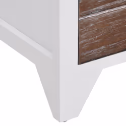 VidaXL 242042 comodino Marrone, Bianco - Vista aggiuntiva 8