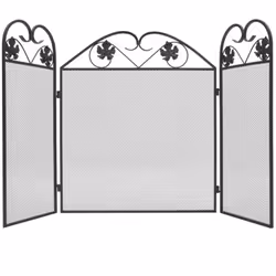 Questo schermo del camino a tre pannelli aggiungerà un tocco classico al vostro camino con le sue decorazioni eleganti. Reali ...