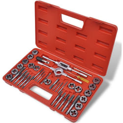Kit Filiere per Filettatura 40 pz vidaXL 63249