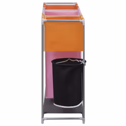 VidaXL 242058 porta biancheria Rettangolare Ghisa, Tessuto Multicolore - Vista aggiuntiva 4