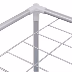 VidaXL 242059 porta biancheria Tessuto, Ferro Blu, Rosa - Vista aggiuntiva 5
